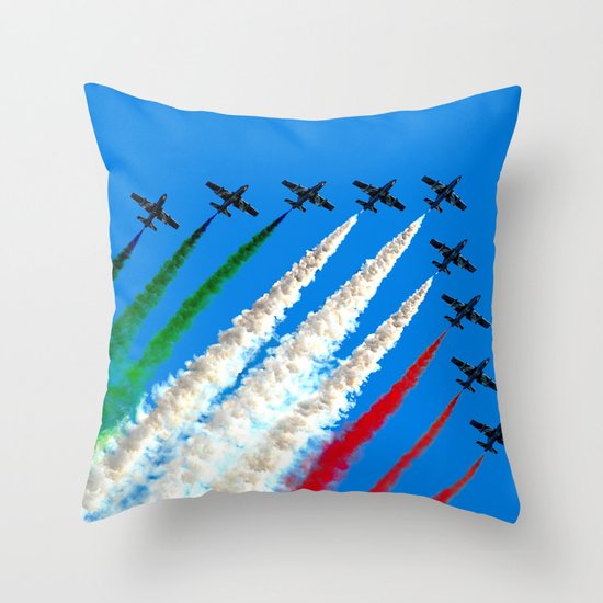 Frecce Tricolori Throw Pillow