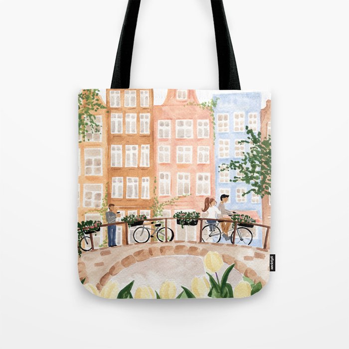 Amsterdam in the Spring Tote Bag