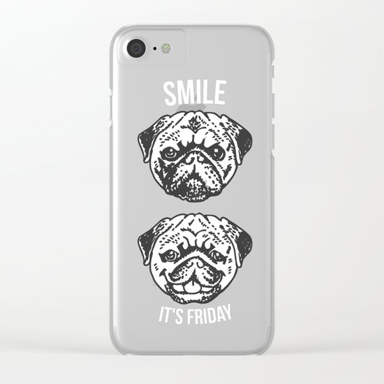 Smile It's Friday! Clear iPhone Case