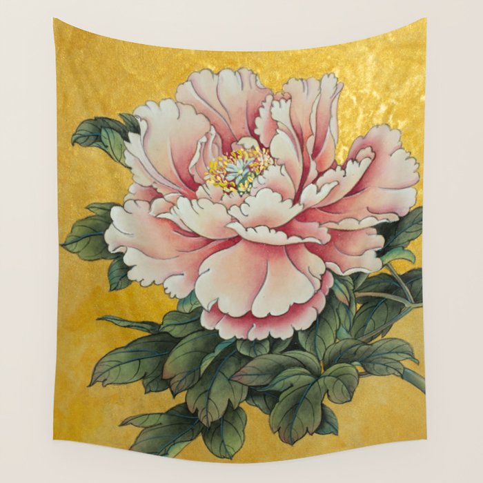 Peony tapestry on sale