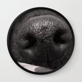 Love Is In The Wet Nose Of A Dog. Wall Clock | Love, Photo, Black and White, Animal 