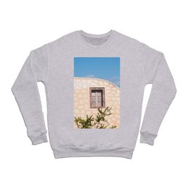 Santorini Minimal Architecture #2 #wall #art #society6 Crewneck Sweatshirt