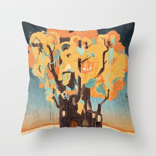 Treehouse Throw Pillow