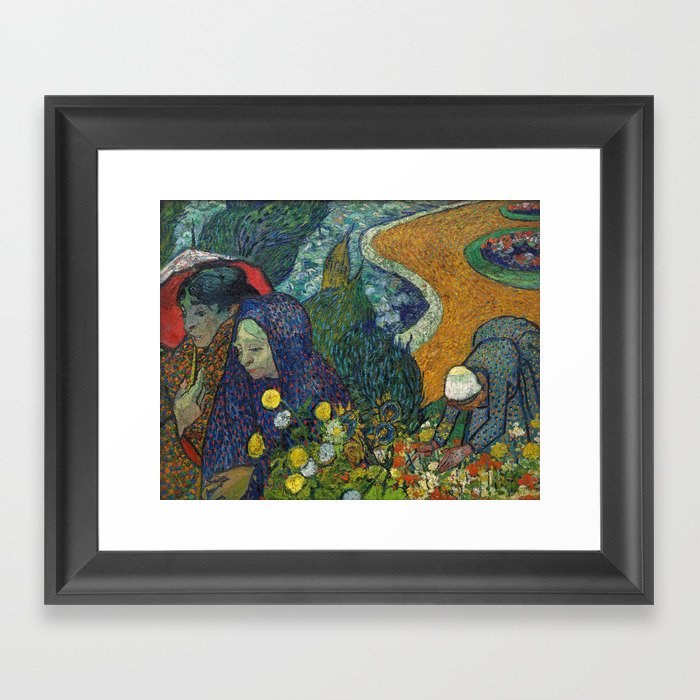 Memory of the Garden at Etten, 1888 by Vincent van Gogh Framed Art Print