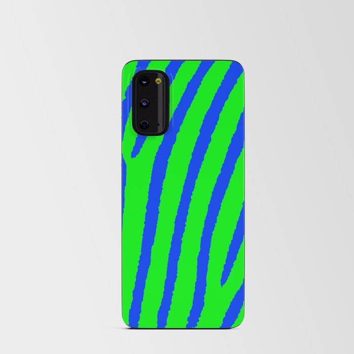 Zebra Print (Green & Blue) Android Card Case