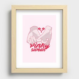 Pinky Swear Recessed Framed Print