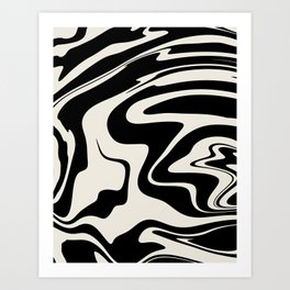 Retro Liquid Swirl Glam #2 #retro #decor #art #society6 Art Print