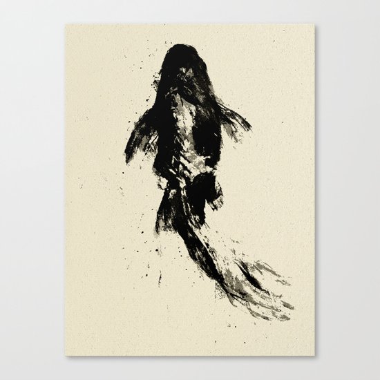 Black Koi Canvas Print