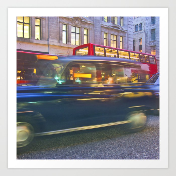 Great Britain Photography - Traffic In London City Art Print