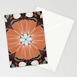 Vintage Floral Tile Stationery Card