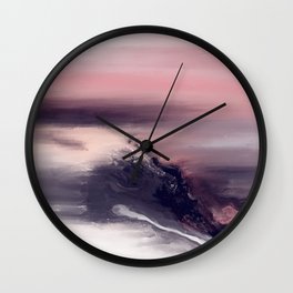 Abstract Jewel Tones - Deep work Wall Clock