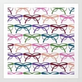 Optometrist Eye Glasses Pattern Print Art Print