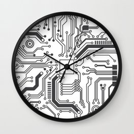 Circuit Board Art Wall Clock