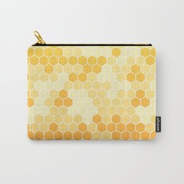 Honeycomb Yellow and Orange Geometric Pattern for Home Decor Carry-All Pouch