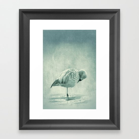 Flamingo Blues Framed Art Print