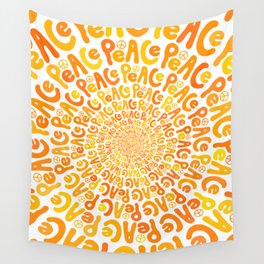 ORANGE Peace Wall Tapestry