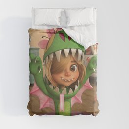 Girlzilla Duvet Cover