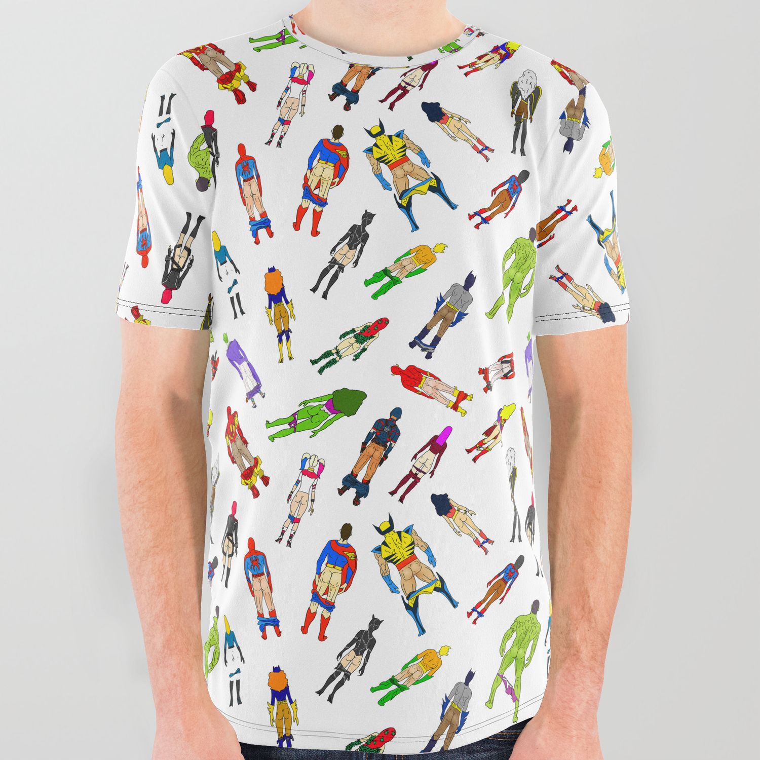 superhero graphic tees