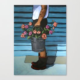 The Flower Seller Canvas Print