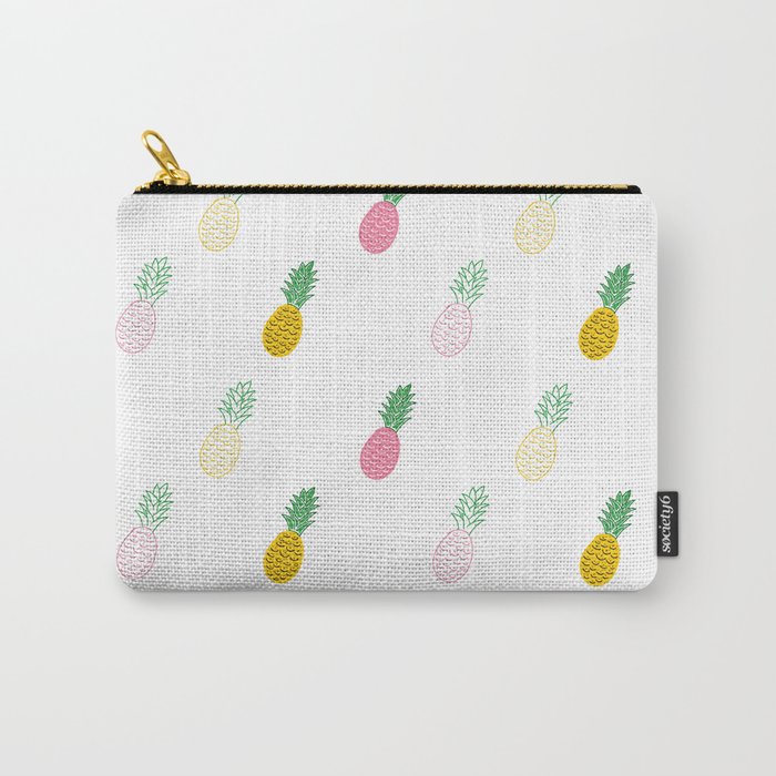 Pineapple Pattern by TinyTiniDesign Carry-All Pouch
