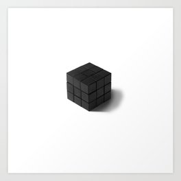 Dark Cube Art Print