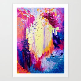 In Times Of Chaos Intense Nature Abstract Acrylic Painting Wild
