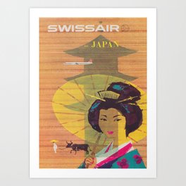 Japan Vintage Travel Poster Art Print