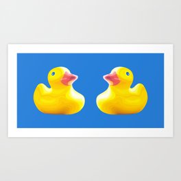 Two ducks Art Print