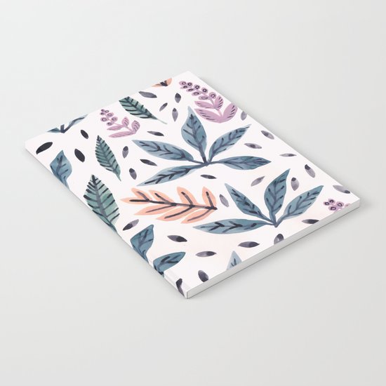 Painted Leaves Notebook