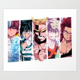 My Hero Academia Art Prints For Any Decor Style Society6