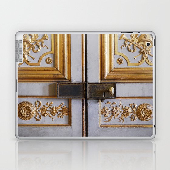 Castle Door with Golden Details Laptop & iPad Skin
