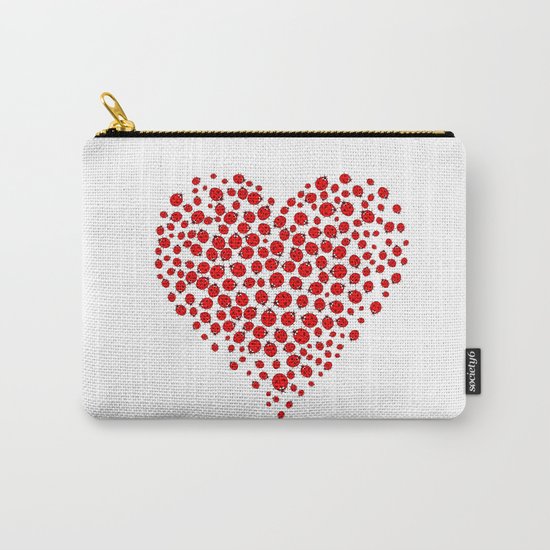 Ladybug heart Carry-All Pouch