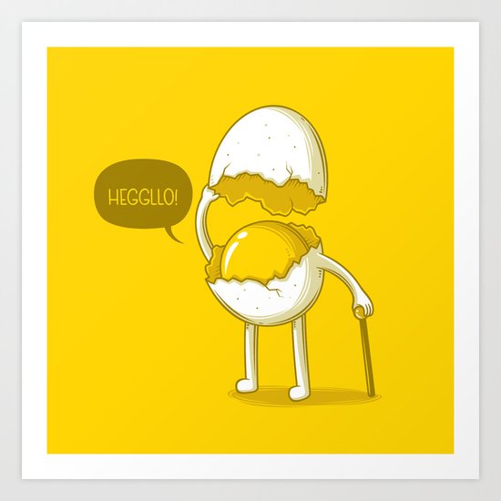 Heggllo! Art Print