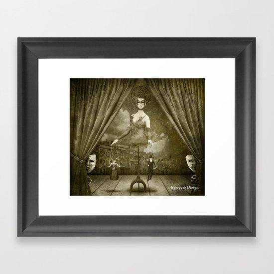 Dark Victorian Portrait Series: A Ghastly Spectacle Framed Art Print