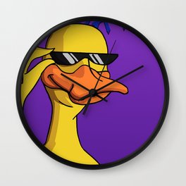 duck of Brazilian meme Wall Clock