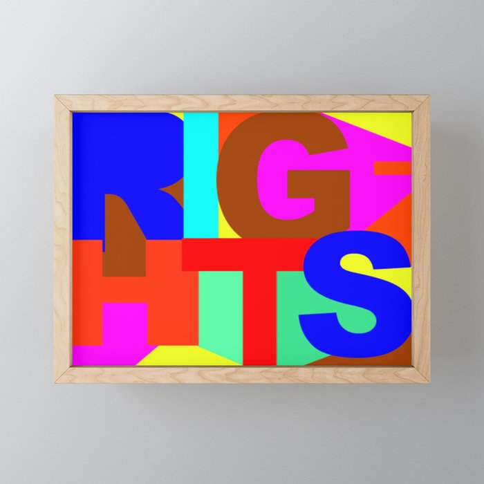 RIGHTS Framed Mini Art Print
