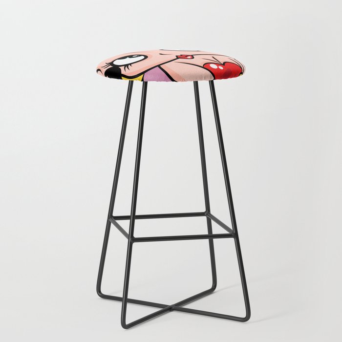 Betty Boop OG by Art In The Garage Bar Stool