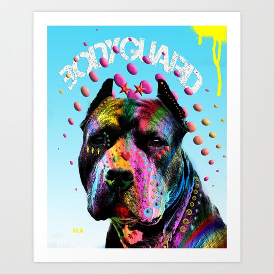 pitbull Art Print