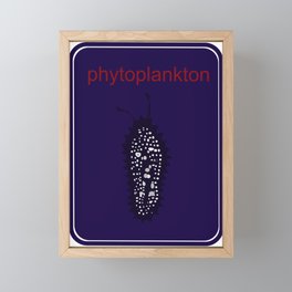 phytoplankton Framed Mini Art Print
