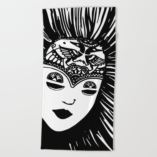 Get away from me (Sorceress) Beach Towel