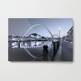 Tyne Bridges, Newcastle Quayside Metal Print | Architecture, Newcastle, Landscape, Tyneandwear, Bridges, Monochrome, Landmarks, England, Urban, Digital 
