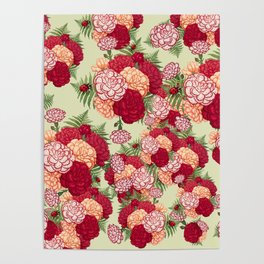 Full bloom | Ladybug carnation Poster