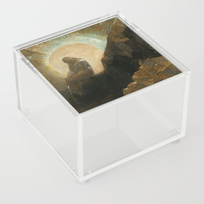 Melancholy 1876 Odilon Redon Acrylic Box
