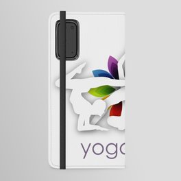Yoga meditation Chakra or aura colors ayurvedic wellness	 Android Wallet Case