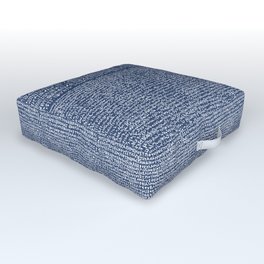 The Rosetta Stone // Navy Blue Outdoor Floor Cushion
