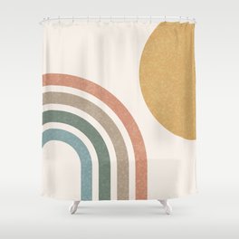 Geometric Shower Curtains For Any, Brown Geometric Shower Curtain