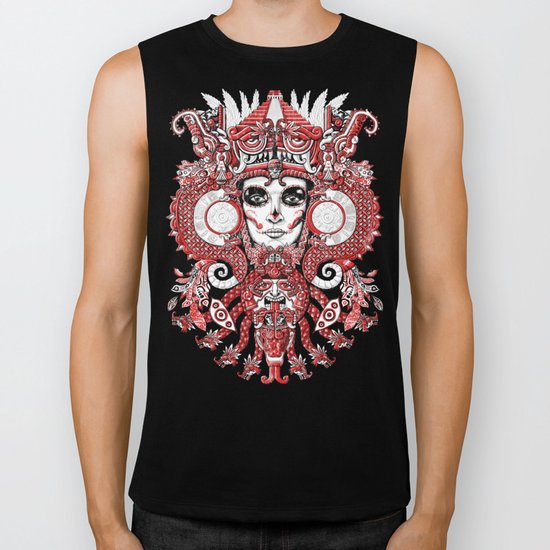 Red Serpent Queen Biker Tank