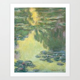 Claude Monet Water Lilies Impressionist Painting Art Print