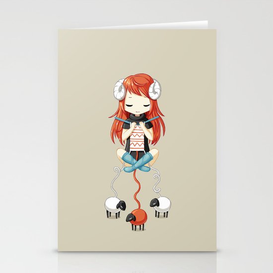 Knitting Meditation 2 Stationery Cards