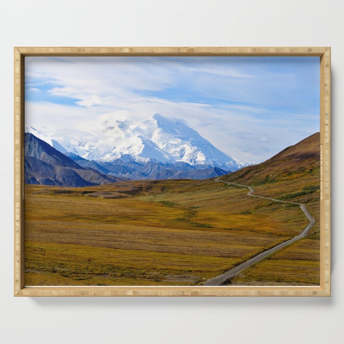 The Road to Denali Serving Tray